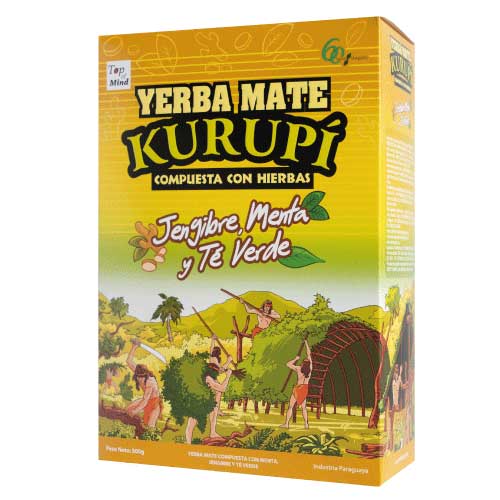 YERBA KURUPI JENGIBRE, MENTA Y TE VERDE