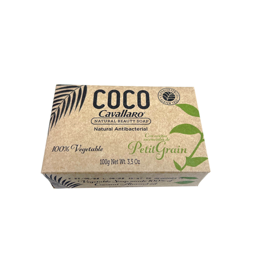 JABON DE TOCADOR NATURAL COCO CAVALLARO CON ACEITE ESENCIAL